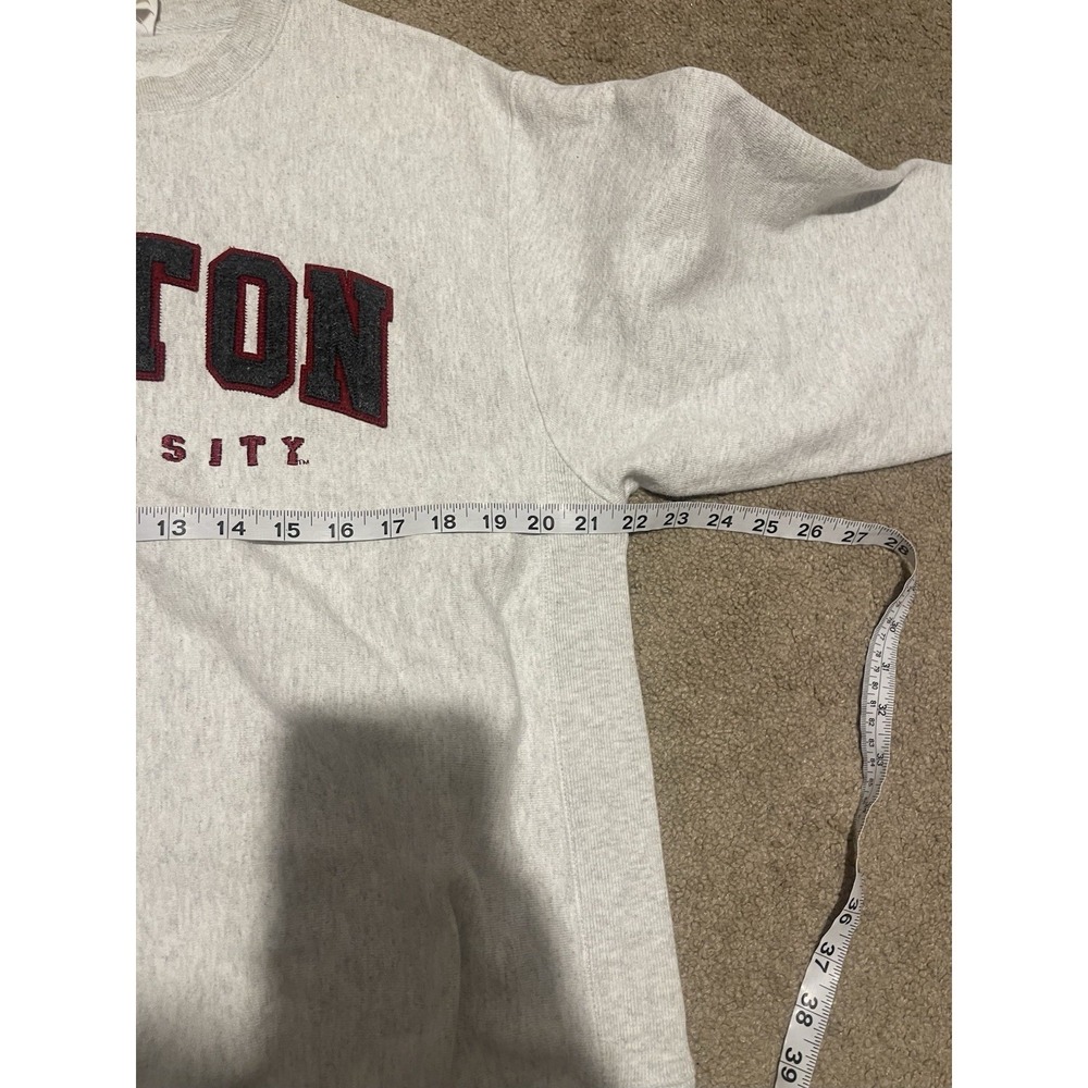 VTG Champion Reverse Weave Crew Neck Sweater Boston University Medium - Picture 6 of 12